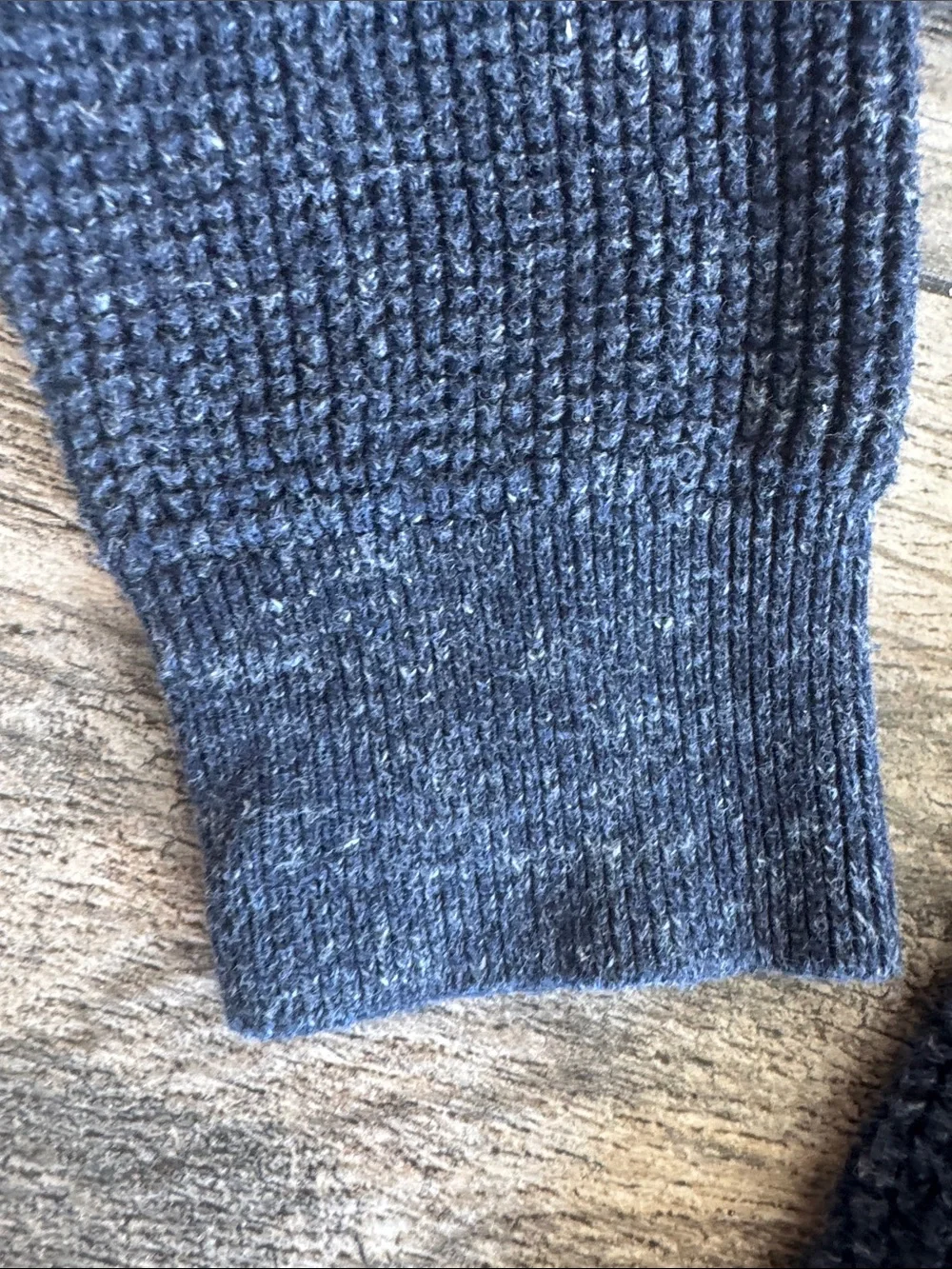 GAP Dark Navy Textured Crewneck Sweater